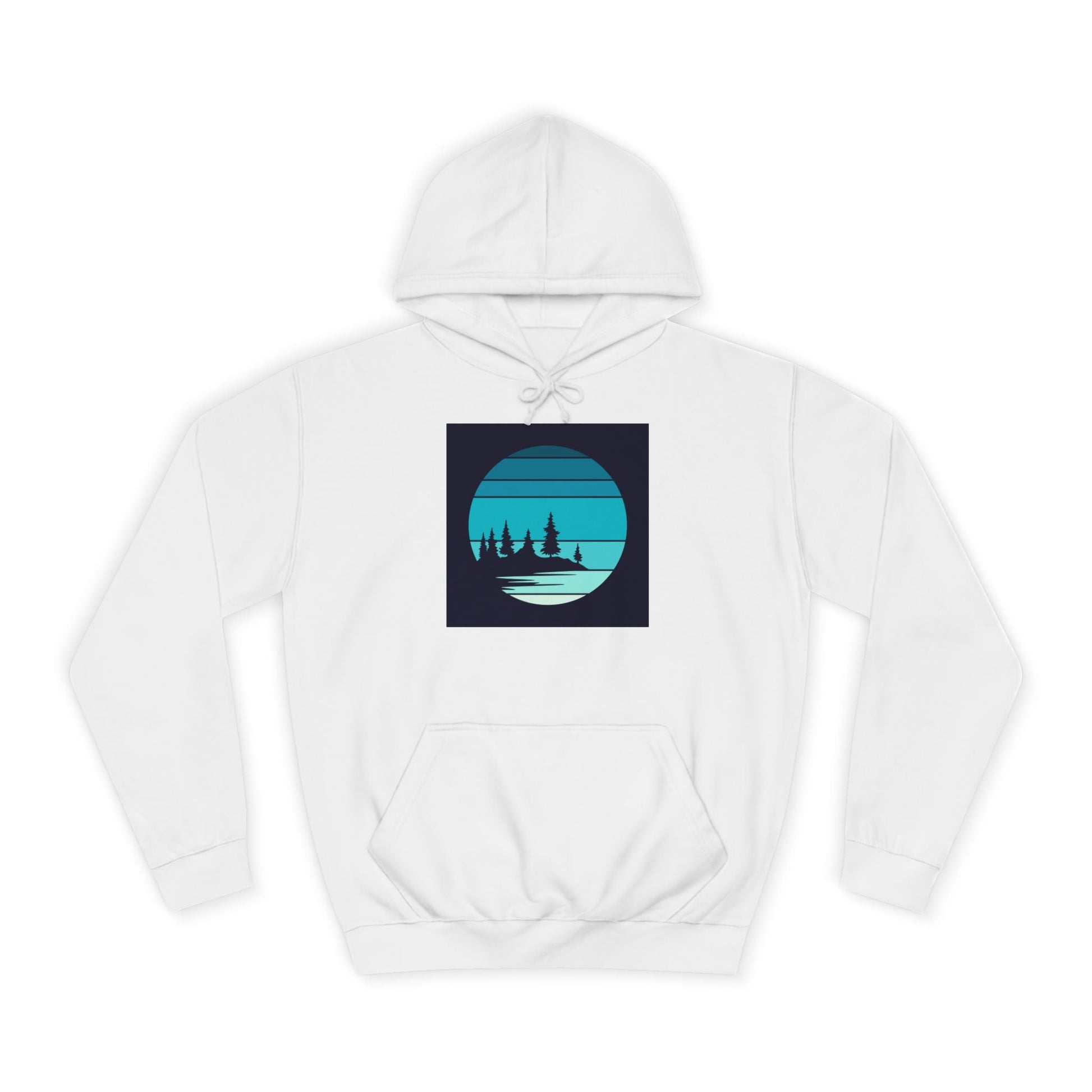 Tranquil Nature Scene Hoodie, Cozy College Sweatshirt, Perfect for Campus Life, Unisex Gift for Students and Nature Lovers, Relaxing [...] - MaisonThreadory