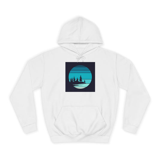 Tranquil Nature Scene Hoodie, Cozy College Sweatshirt, Perfect for Campus Life, Unisex Gift for Students and Nature Lovers, Relaxing [...] - MaisonThreadory