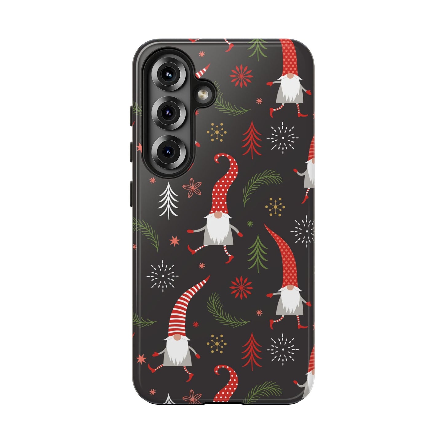 Gnomes & Holiday Cheer Tough Phone Cases, Cute Phone Accessories, Holiday Gift, Gnome Phone Cover, Festive Phone Protection, Winter Decor - MaisonThreadory