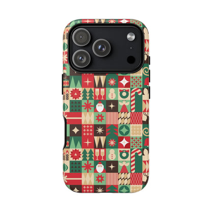 Festive Phone Case - Holiday Patterns - MaisonThreadory
