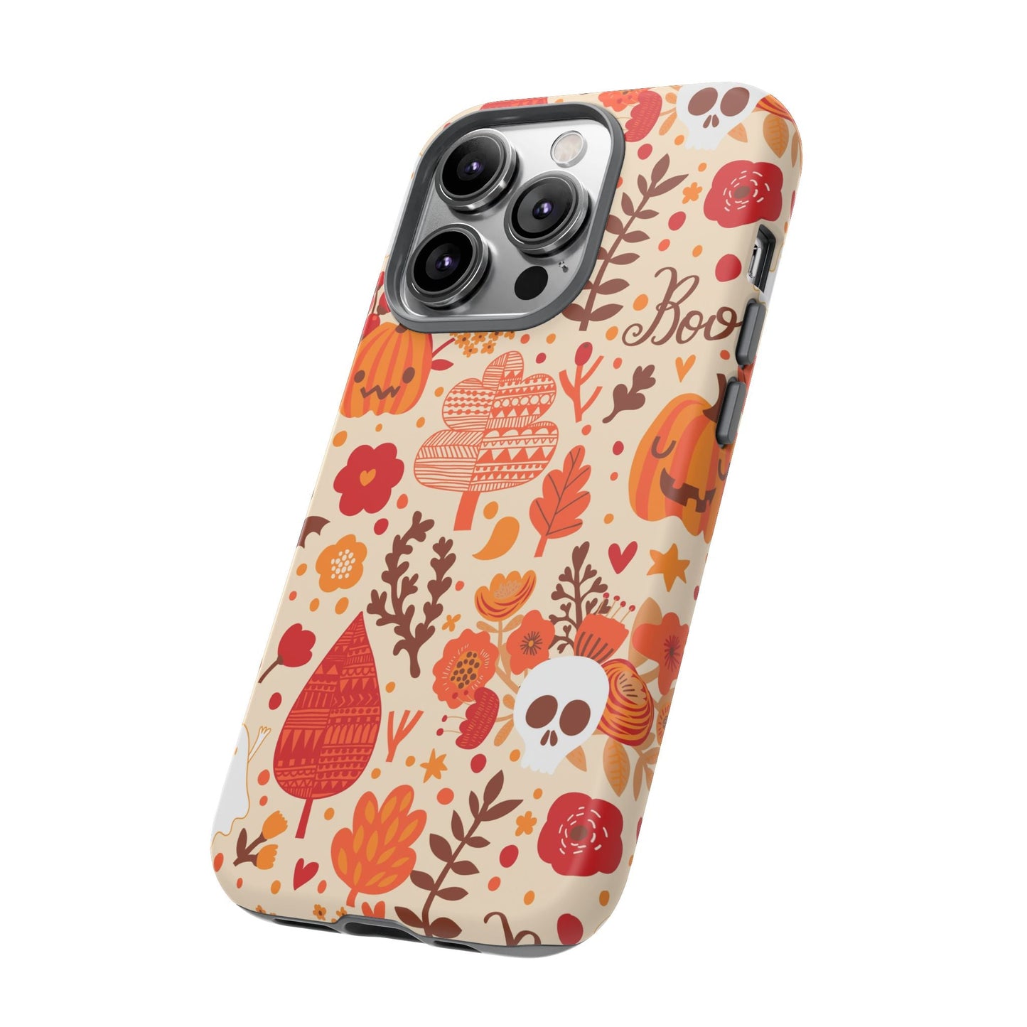 Autumn Phone Case - Cozy Fall Vibes, Pumpkin Decor, Halloween Gift, Floral Design, Seasonal Aesthetic - MaisonThreadory
