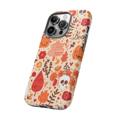 Autumn Phone Case - Cozy Fall Vibes, Pumpkin Decor, Halloween Gift, Floral Design, Seasonal Aesthetic - MaisonThreadory