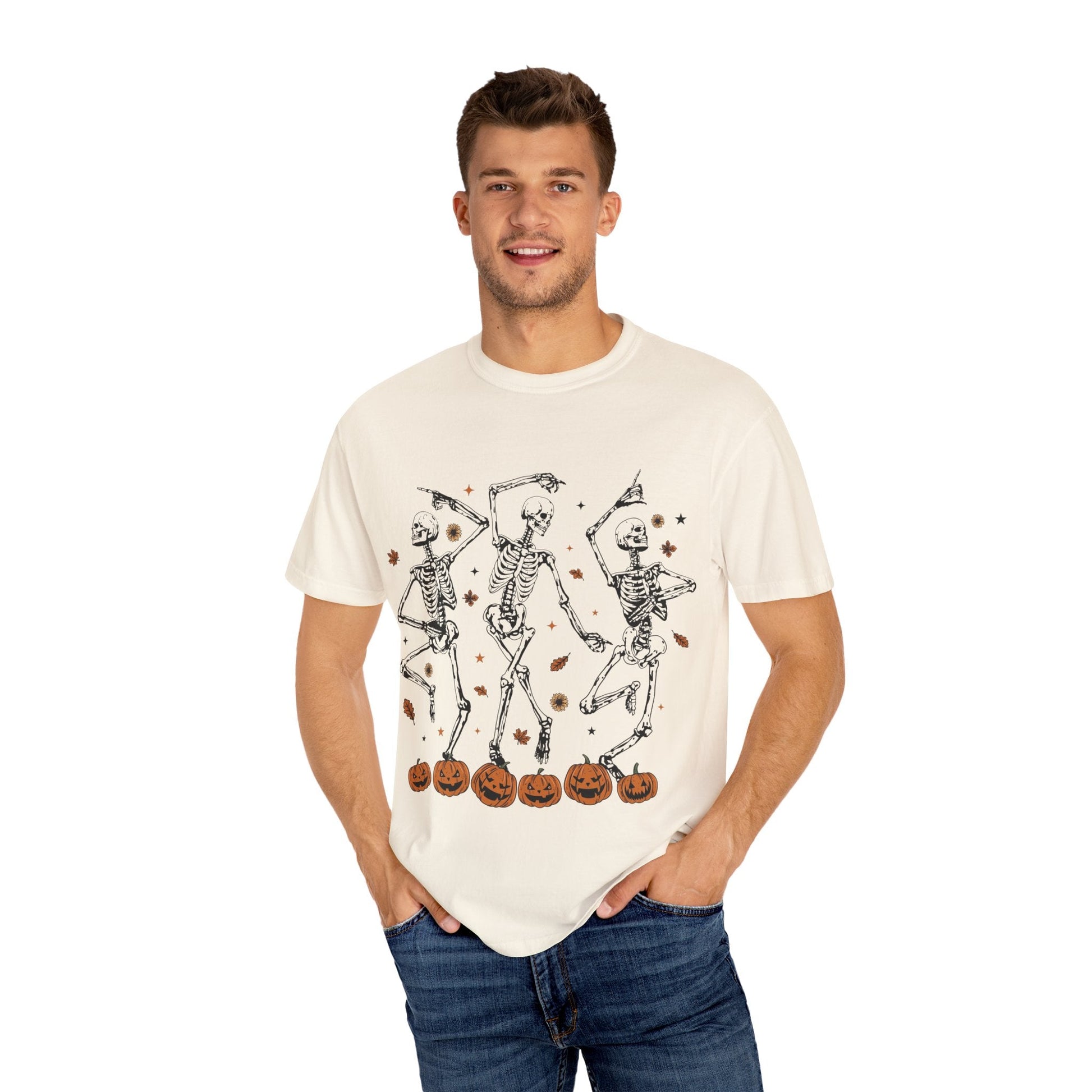Spooky Skeleton Dance T-Shirt | Halloween, Fall Fashion, Unisex Tee, Graphic Shirt, Casual Wear - MaisonThreadory