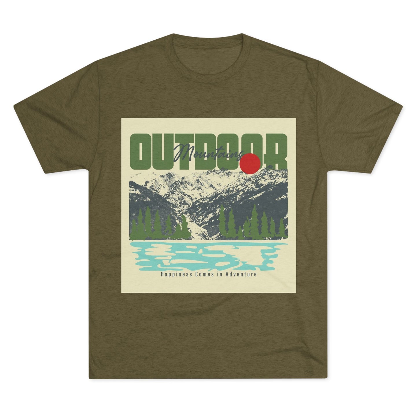 Outdoor Adventure Tee, Unisex Tri - Blend Crew Shirt, Perfect Gift for Nature Lovers, Hiking Enthusiasts, Travel Souvenir, Eco - Friendly [...] - MaisonThreadory