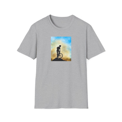 Adventure Awaits Unisex T-Shirt, Mountain Biking Tee, Outdoor Sport Shirt, Gift for Cyclists, Casual Graphic Tee - MaisonThreadory