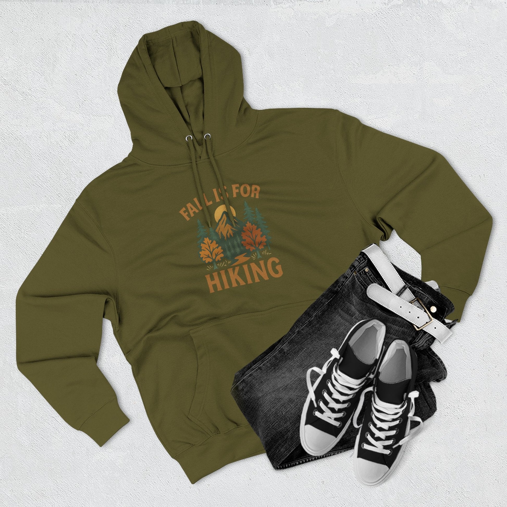 Cozy Hiking Hoodie - Fall Is For Hiking, Perfect Gift for Nature Lovers, Outdoor Apparel, Autumn Style, Unisex Sweatshirt - MaisonThreadory