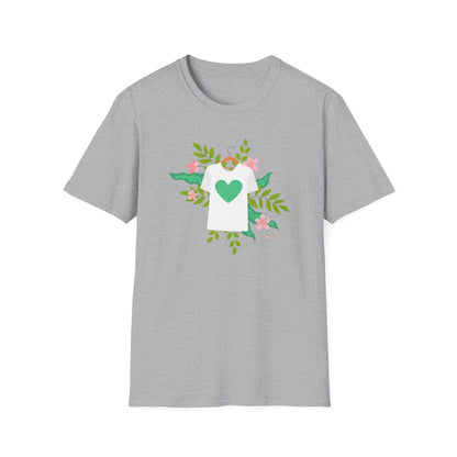 Botanical Love T-Shirt, Floral Graphic Tee, Nature Lover Shirt, Spring Apparel, Eco - Friendly Gift - MaisonThreadory