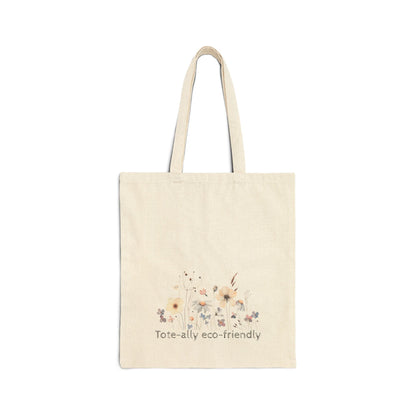 Botanical Floral Cotton Canvas Tote Bag, Eco - Friendly Shopping Bag, Reusable Grocery Tote, Summer Beach Bag, Gift for Her - MaisonThreadory