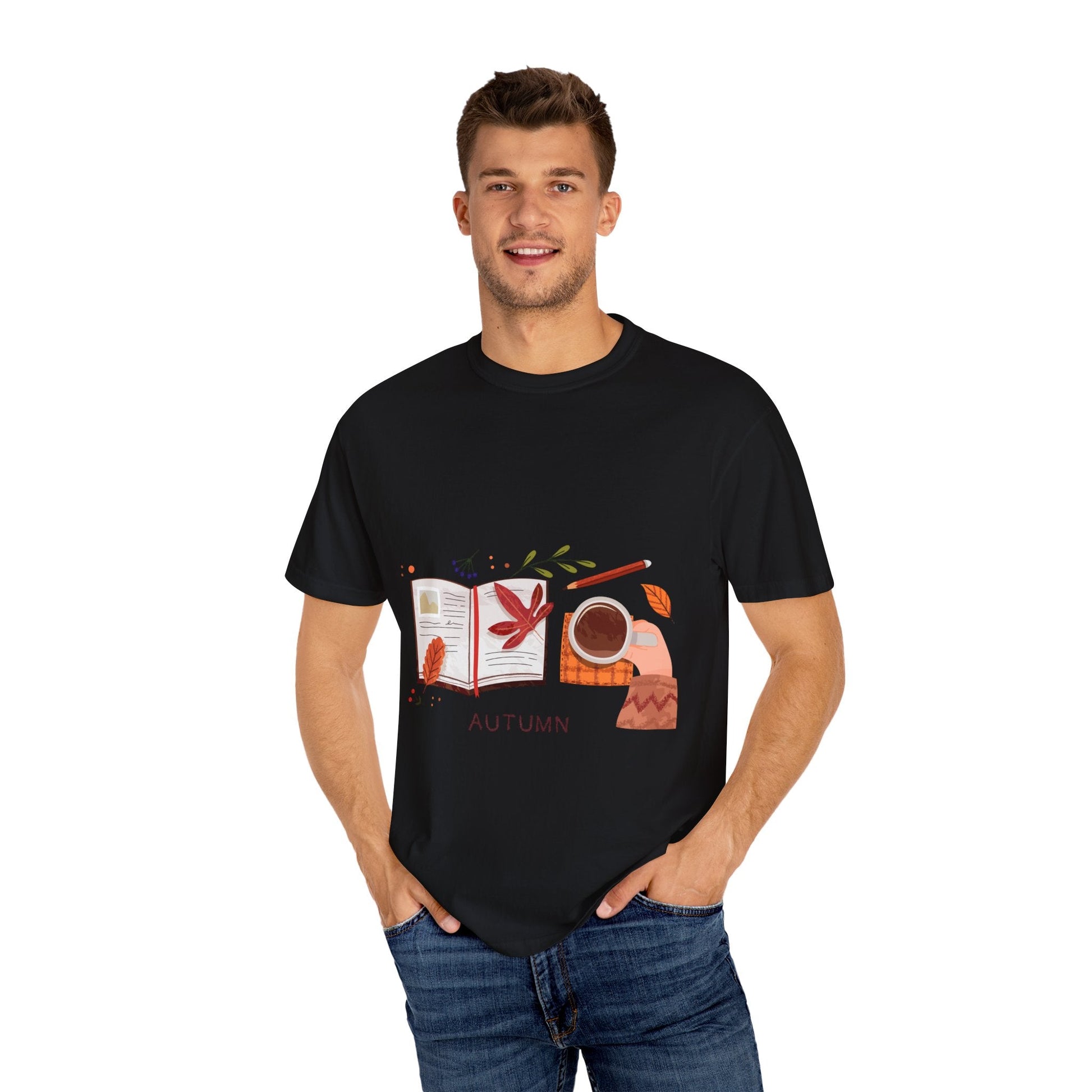 Autumn - Themed Unisex T-Shirt - Cozy Fall Tee, Perfect Gift for Thanksgiving, Casual Everyday Wear, Seasonal Fashion, Pumpkin Spice Vibes - MaisonThreadory