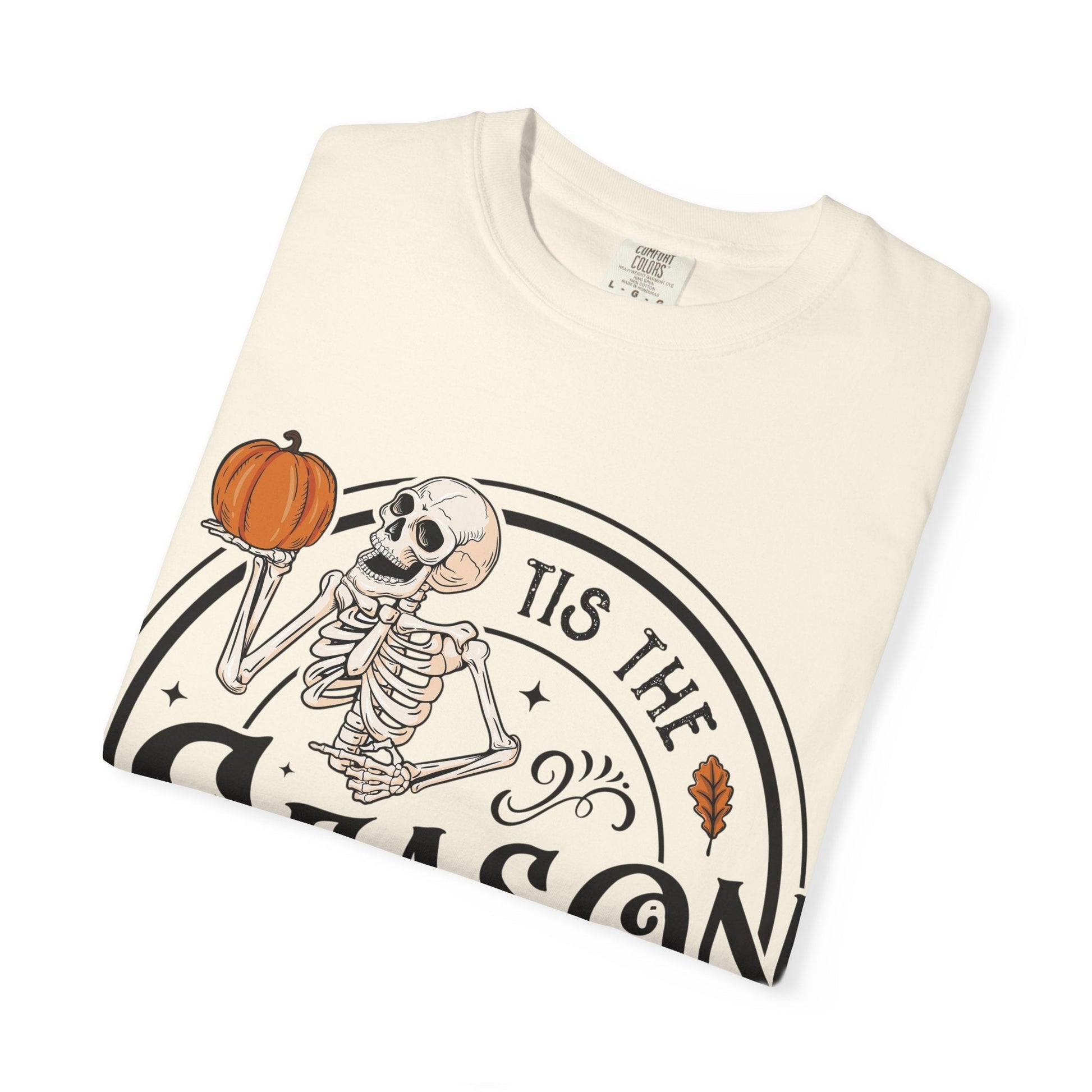 Halloween Skeleton T-Shirt, Unisex Fall Shirt, Spooky Season Tee, Pumpkins Shirt, Timeless Autumn Style - MaisonThreadory