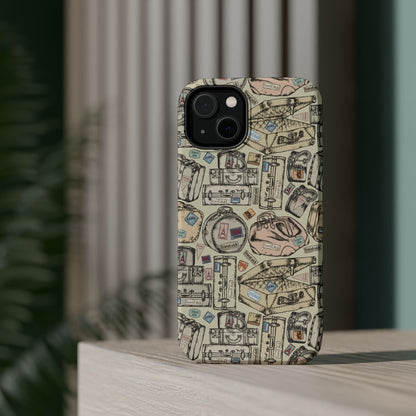 Travel - Inspired Magnetic Tough Cases, Unique Phone Accessories, Perfect for Adventurers, Great Gift for Travelers or Holidays - MaisonThreadory