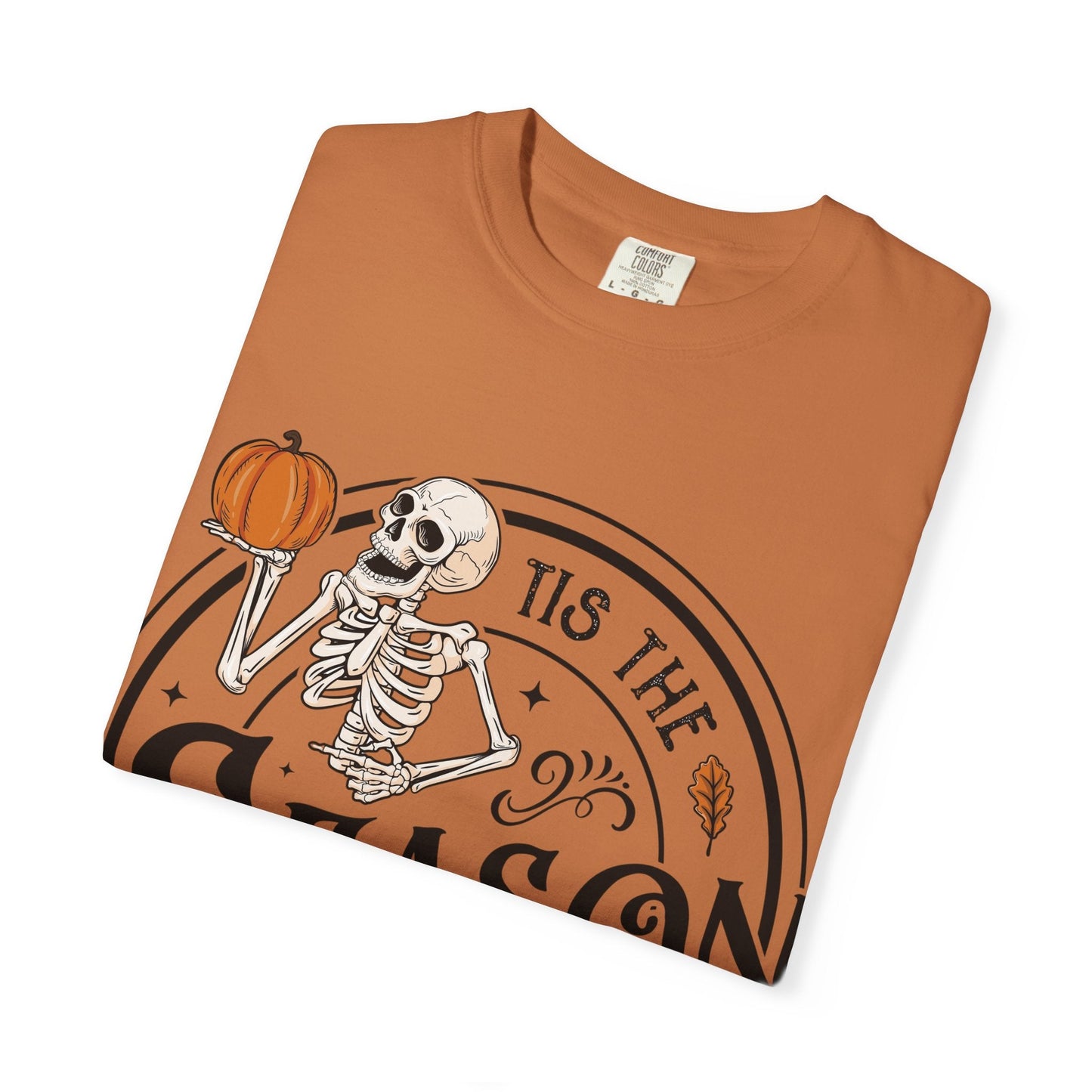 Halloween Skeleton T-Shirt, Unisex Fall Shirt, Spooky Season Tee, Pumpkins Shirt, Timeless Autumn Style - MaisonThreadory