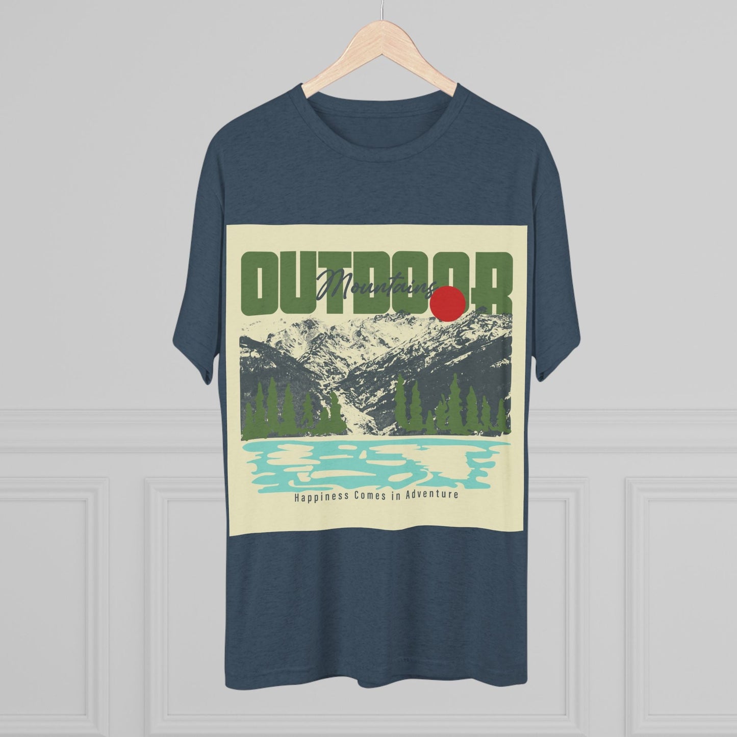 Outdoor Adventure Tee, Unisex Tri - Blend Crew Shirt, Perfect Gift for Nature Lovers, Hiking Enthusiasts, Travel Souvenir, Eco - Friendly [...] - MaisonThreadory