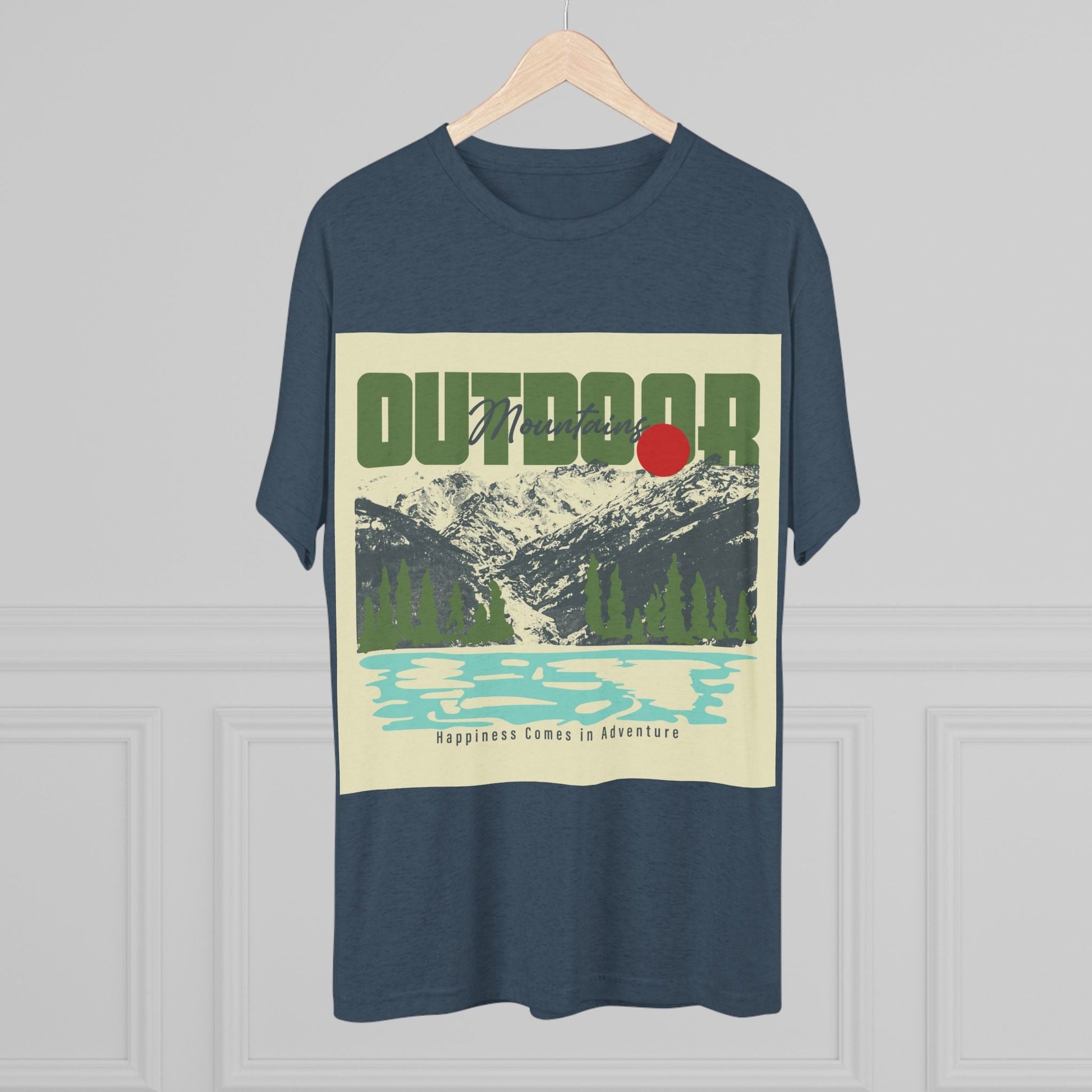 Outdoor Adventure Tee, Unisex Tri - Blend Crew Shirt, Perfect Gift for Nature Lovers, Hiking Enthusiasts, Travel Souvenir, Eco - Friendly [...] - MaisonThreadory