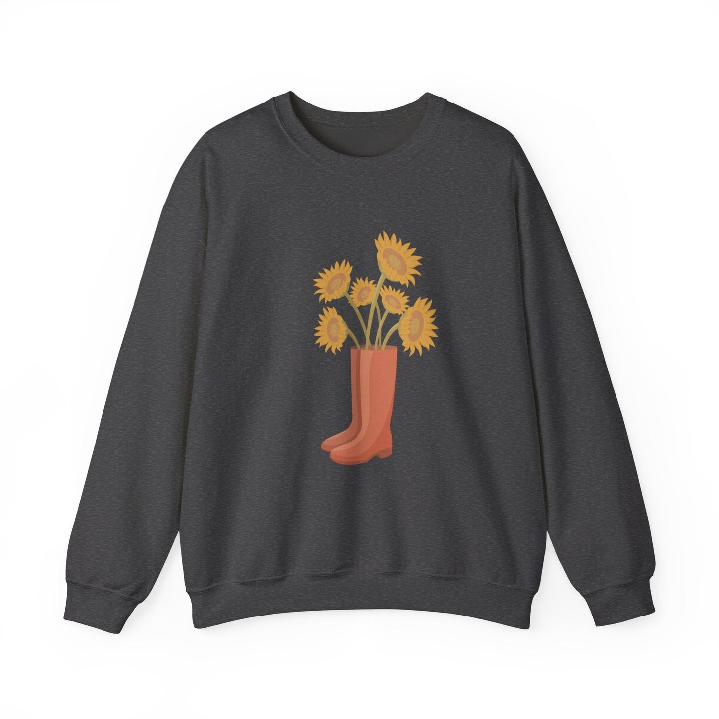 Sunny Boots Floral Crewneck Sweatshirt - MaisonThreadory