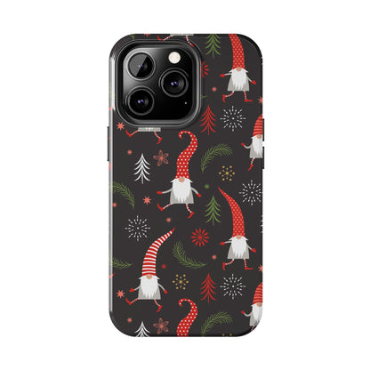 Gnomes & Holiday Cheer Tough Phone Cases, Cute Phone Accessories, Holiday Gift, Gnome Phone Cover, Festive Phone Protection, Winter Decor - MaisonThreadory