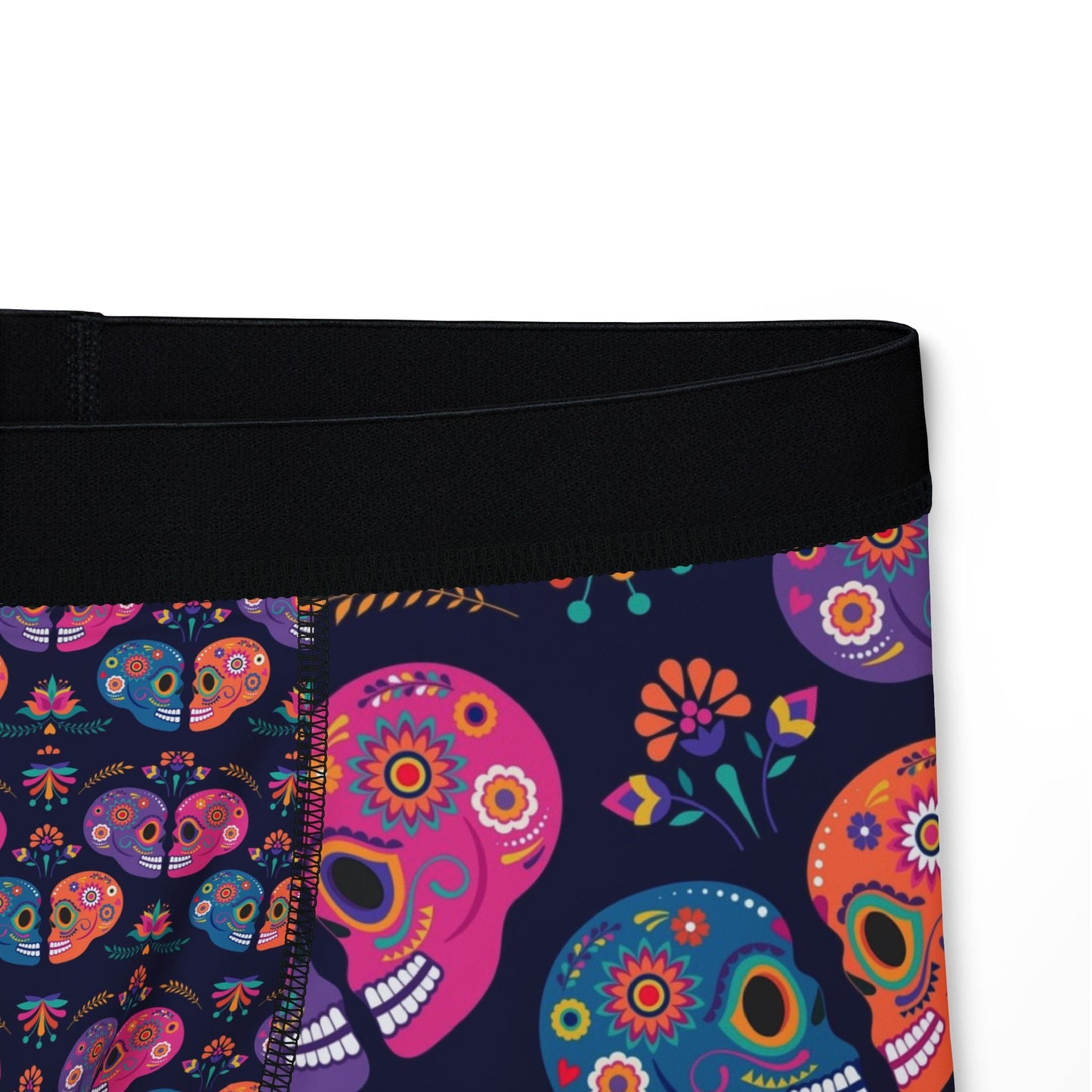 Colorful Skull Men's Boxers - Fun, Stylish, Unique Underwear, Gift for Him, Day of the Dead, Halloween, Loungewear - MaisonThreadory
