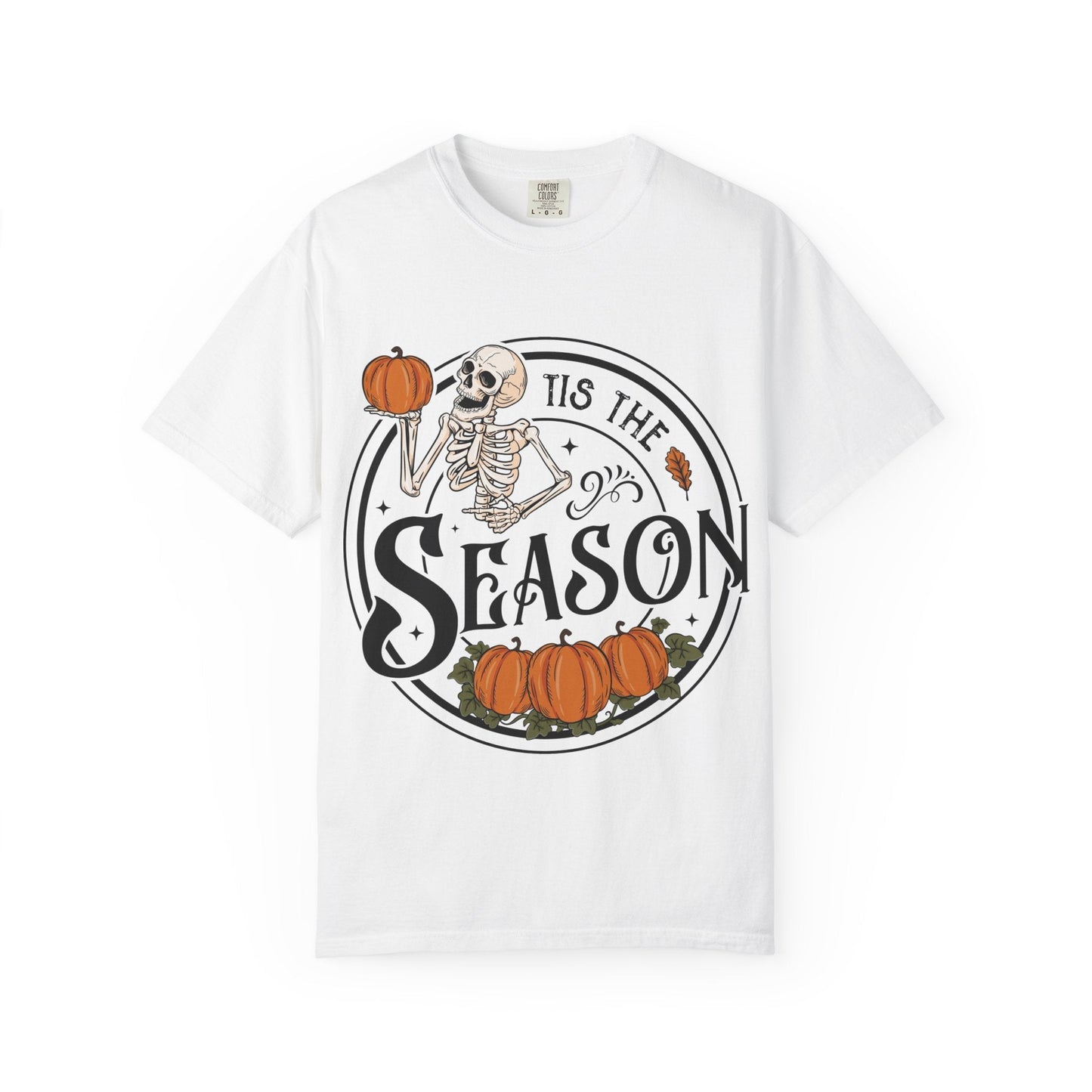 Halloween Skeleton T-Shirt, Unisex Fall Shirt, Spooky Season Tee, Pumpkins Shirt, Timeless Autumn Style - MaisonThreadory