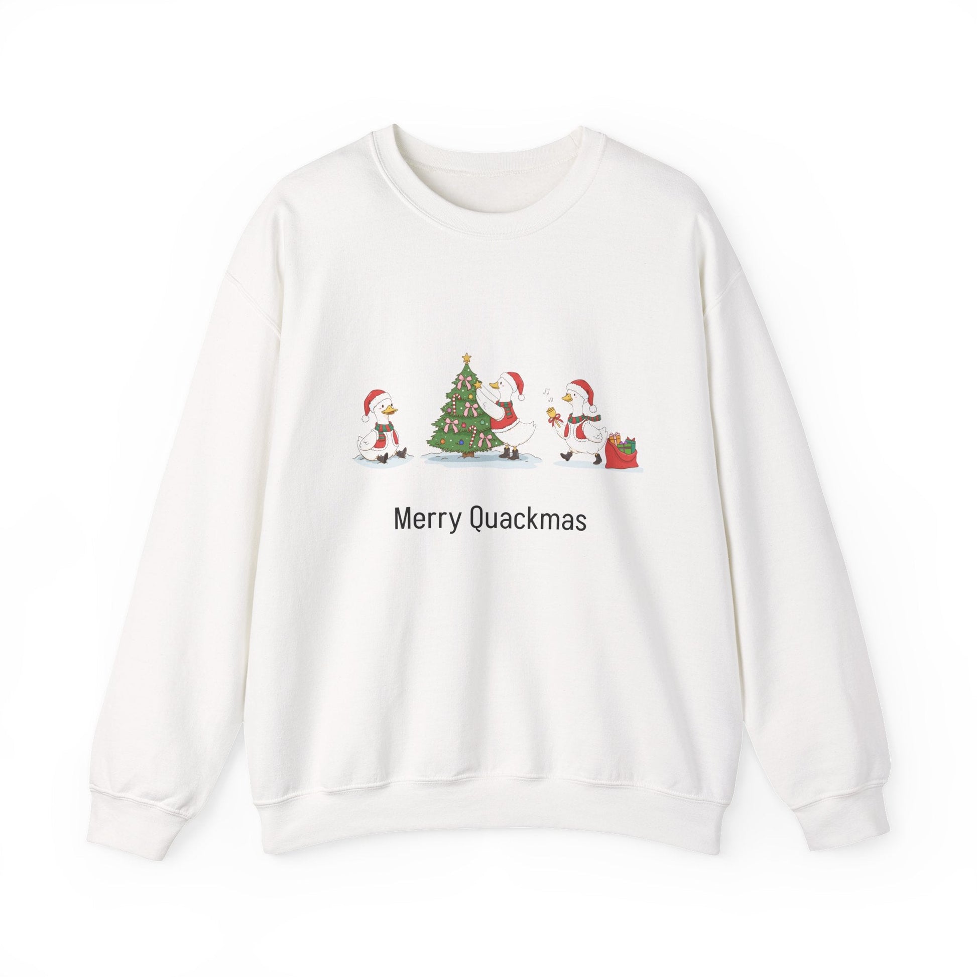 Merry Quackmas Crewneck Sweatshirt - MaisonThreadory
