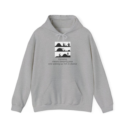 Camping Adventure Hoodie - Unisex Heavy Blend - Cozy Sweatshirt for Nature Lovers - Outdoor Gift - Travel Hoodie - MaisonThreadory