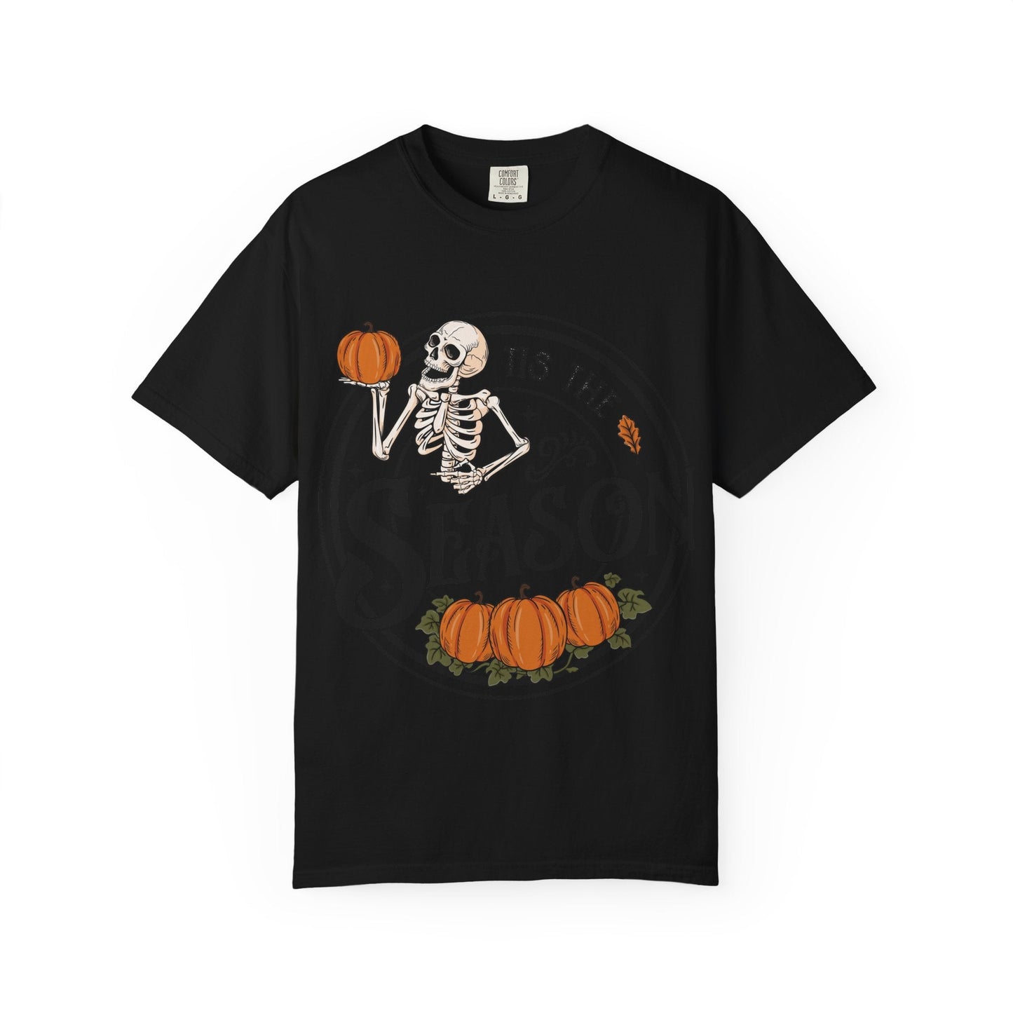 Halloween Skeleton T-Shirt, Unisex Fall Shirt, Spooky Season Tee, Pumpkins Shirt, Timeless Autumn Style - MaisonThreadory