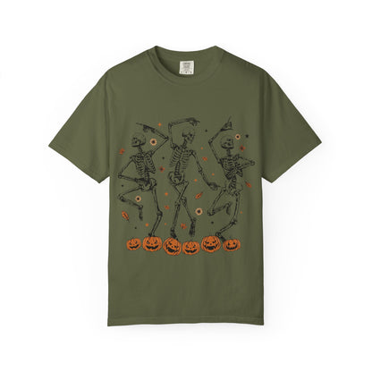 Spooky Skeleton Dance T-Shirt | Halloween, Fall Fashion, Unisex Tee, Graphic Shirt, Casual Wear - MaisonThreadory