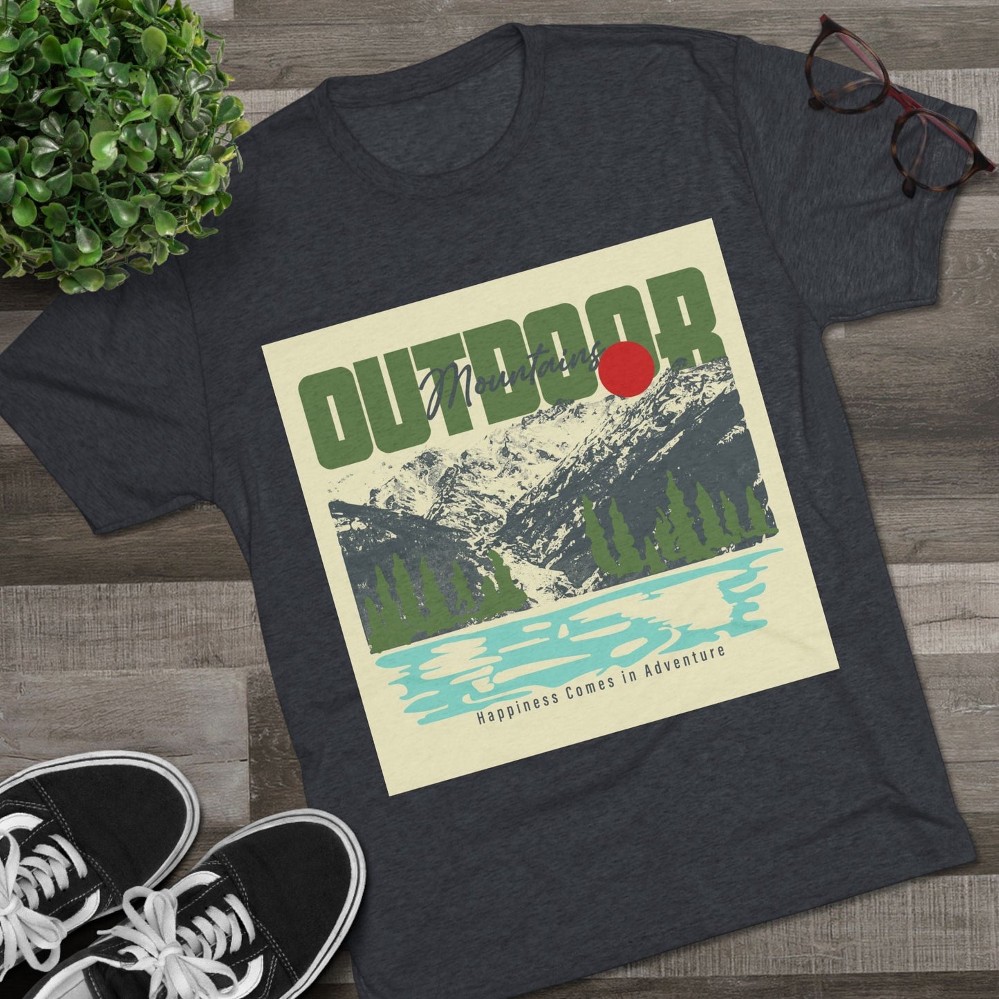 Outdoor Adventure Tee, Unisex Tri - Blend Crew Shirt, Perfect Gift for Nature Lovers, Hiking Enthusiasts, Travel Souvenir, Eco - Friendly [...] - MaisonThreadory