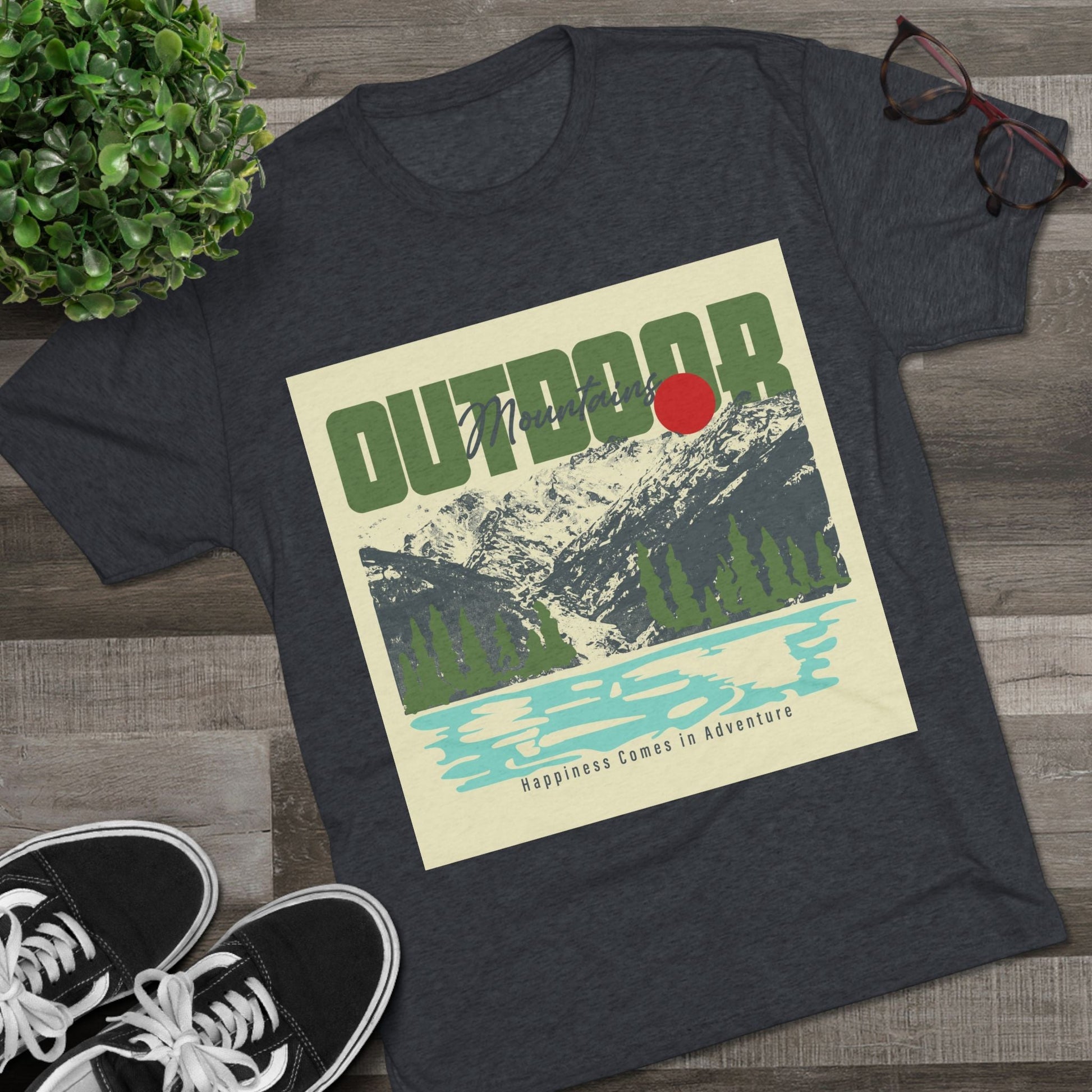 Outdoor Adventure Tee, Unisex Tri - Blend Crew Shirt, Perfect Gift for Nature Lovers, Hiking Enthusiasts, Travel Souvenir, Eco - Friendly [...] - MaisonThreadory