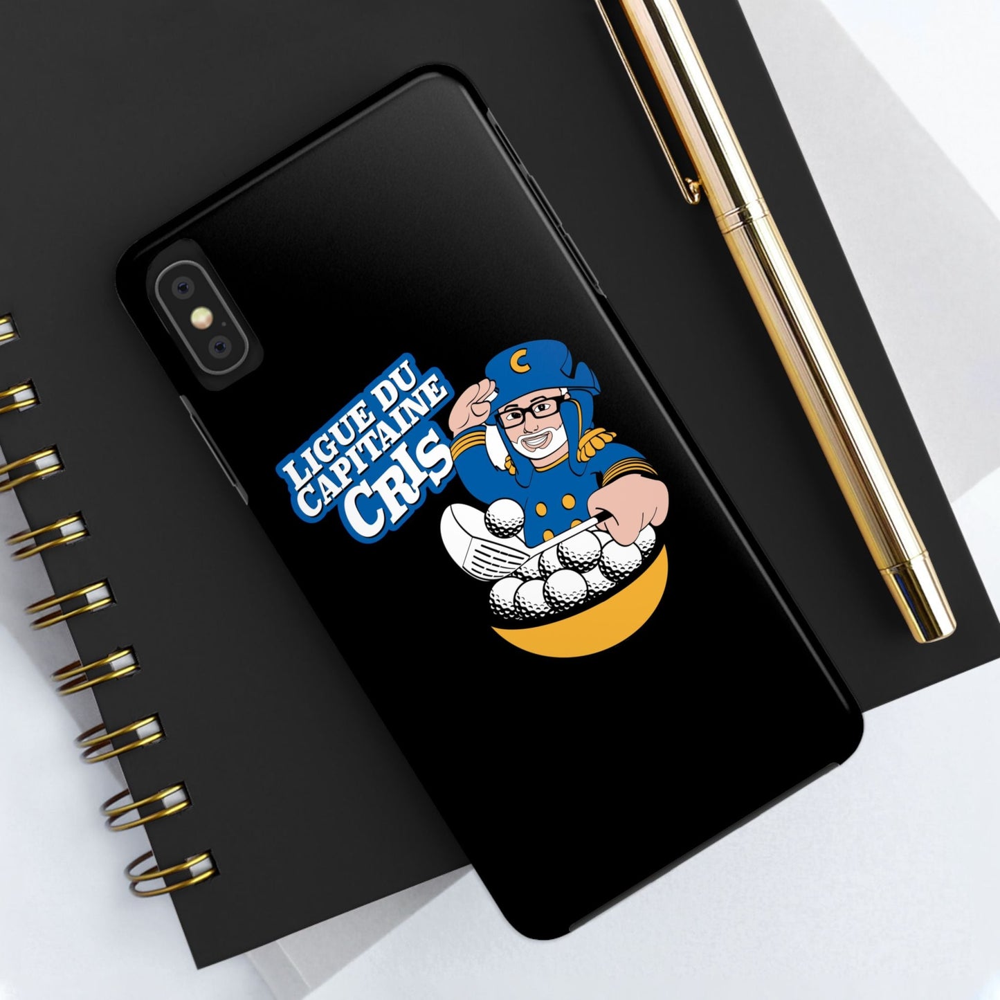 Ligue du Capitaine Cris Tough Phone Cases | Unique Gift for Sports Fans, Durable Protection, Fun & Stylish Design, Baseball Lover's [...] - MaisonThreadory