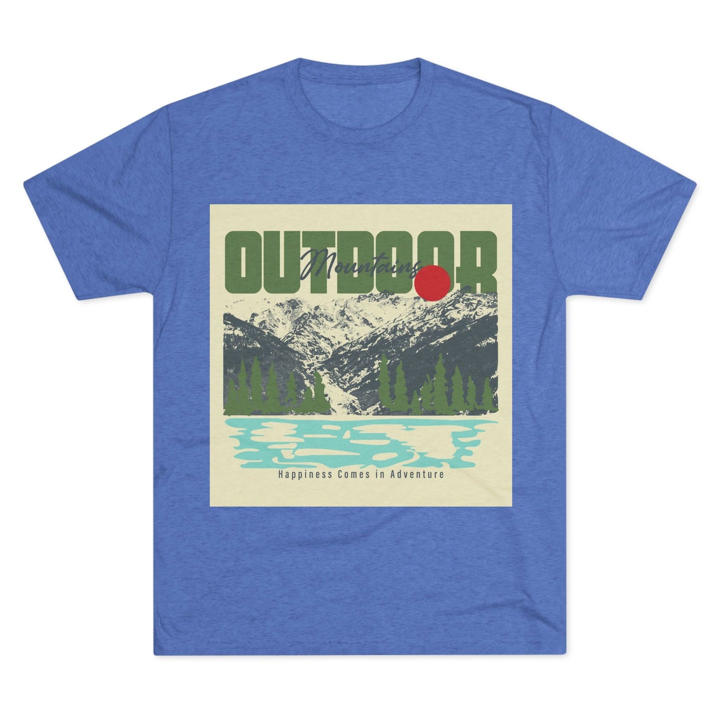 Outdoor Adventure Tee, Unisex Tri - Blend Crew Shirt, Perfect Gift for Nature Lovers, Hiking Enthusiasts, Travel Souvenir, Eco - Friendly [...] - MaisonThreadory