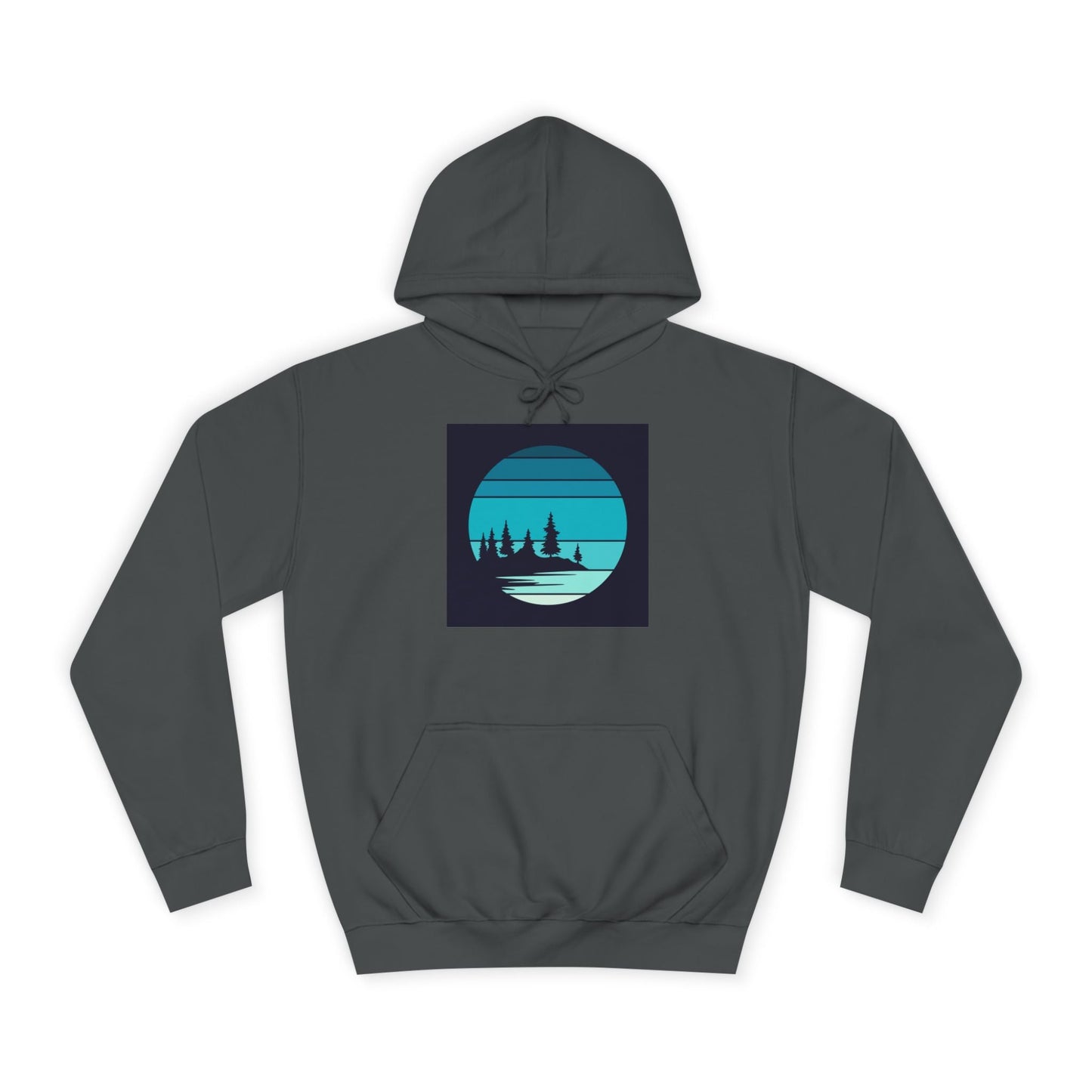 Tranquil Nature Scene Hoodie, Cozy College Sweatshirt, Perfect for Campus Life, Unisex Gift for Students and Nature Lovers, Relaxing [...] - MaisonThreadory