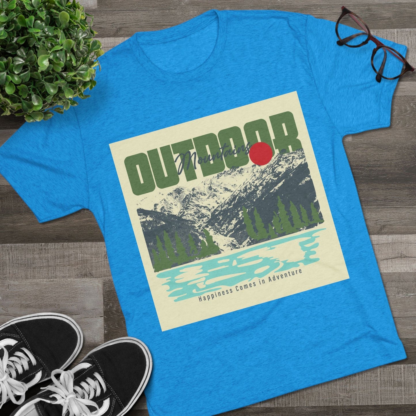 Outdoor Adventure Tee, Unisex Tri - Blend Crew Shirt, Perfect Gift for Nature Lovers, Hiking Enthusiasts, Travel Souvenir, Eco - Friendly [...] - MaisonThreadory