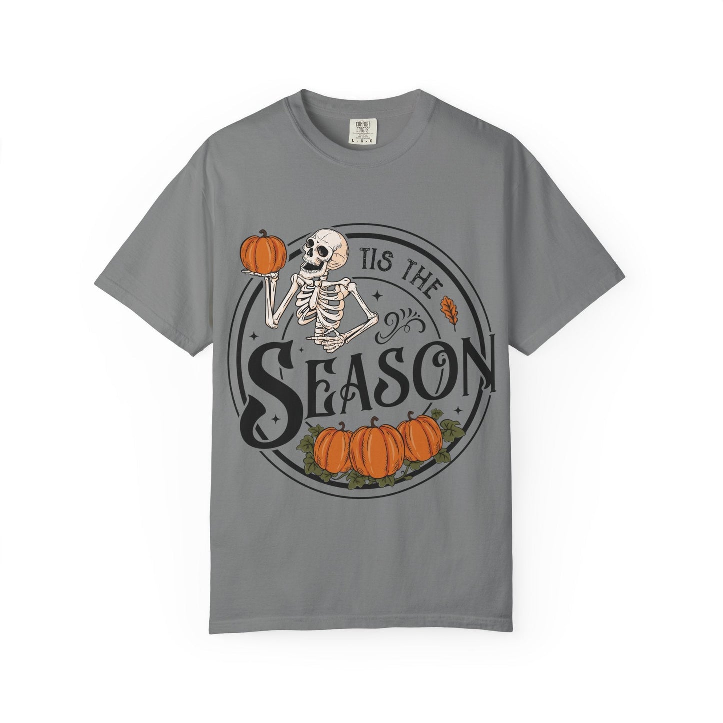 Halloween Skeleton T-Shirt, Unisex Fall Shirt, Spooky Season Tee, Pumpkins Shirt, Timeless Autumn Style - MaisonThreadory