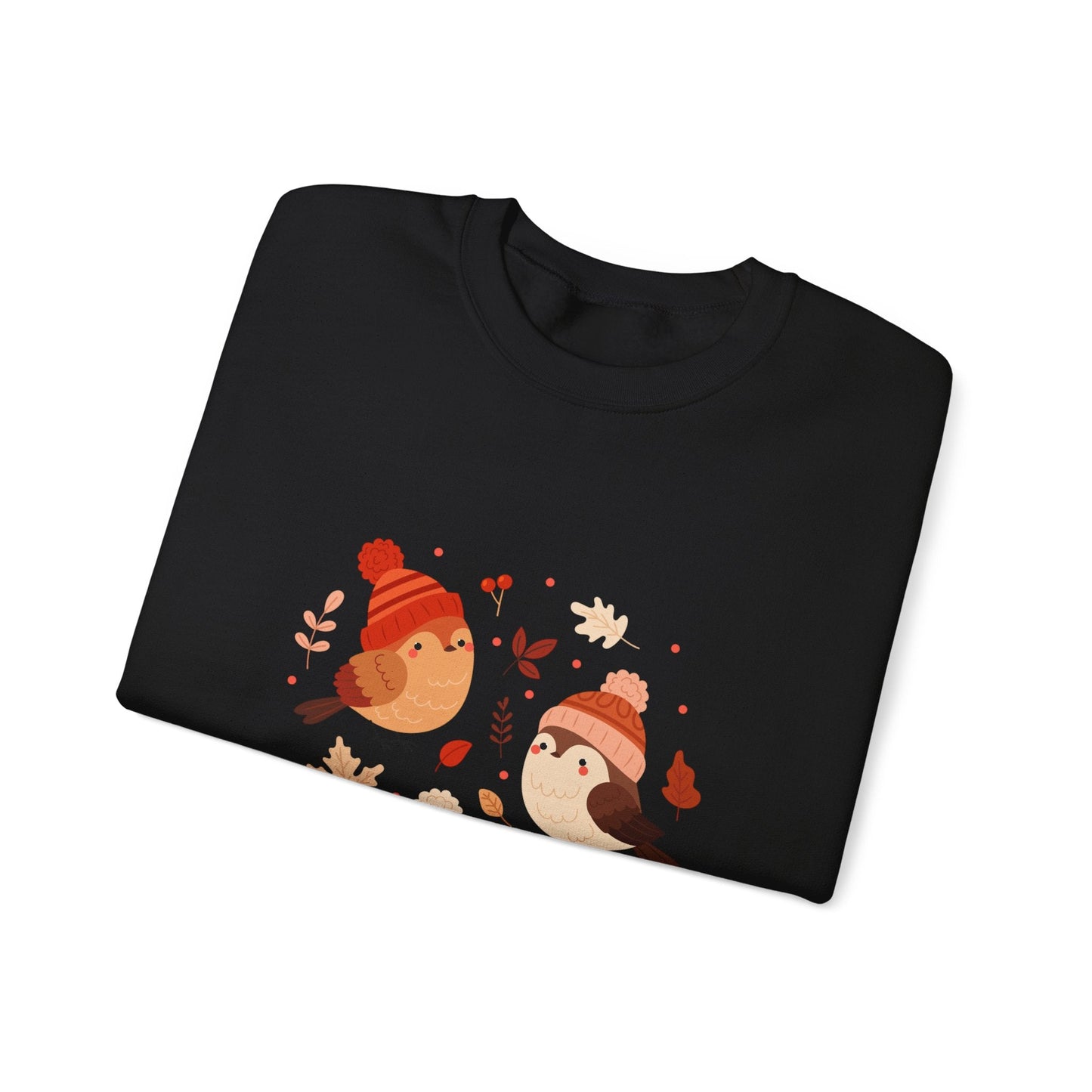 Cozy Birdie Crewneck Sweatshirt - Cute Winter Apparel, Gift for Bird Lovers, Fall Fashion, Layering Sweatshirt, Holiday Gift - MaisonThreadory