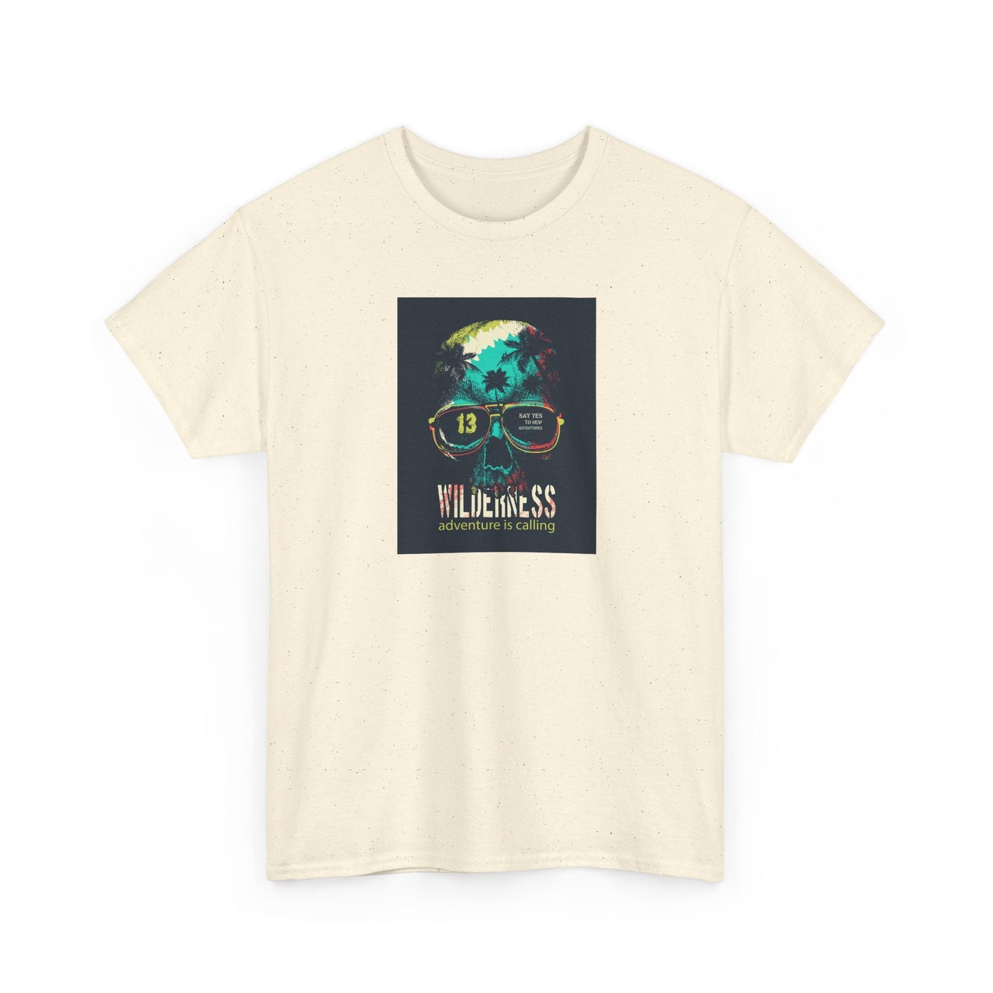 Eco - Friendly Graphic Tee with Funky Design, Unisex Heavy Cotton T-Shirt, Cool Casual Wear, Summer Festival Outfit, Gift for Friends - MaisonThreadory