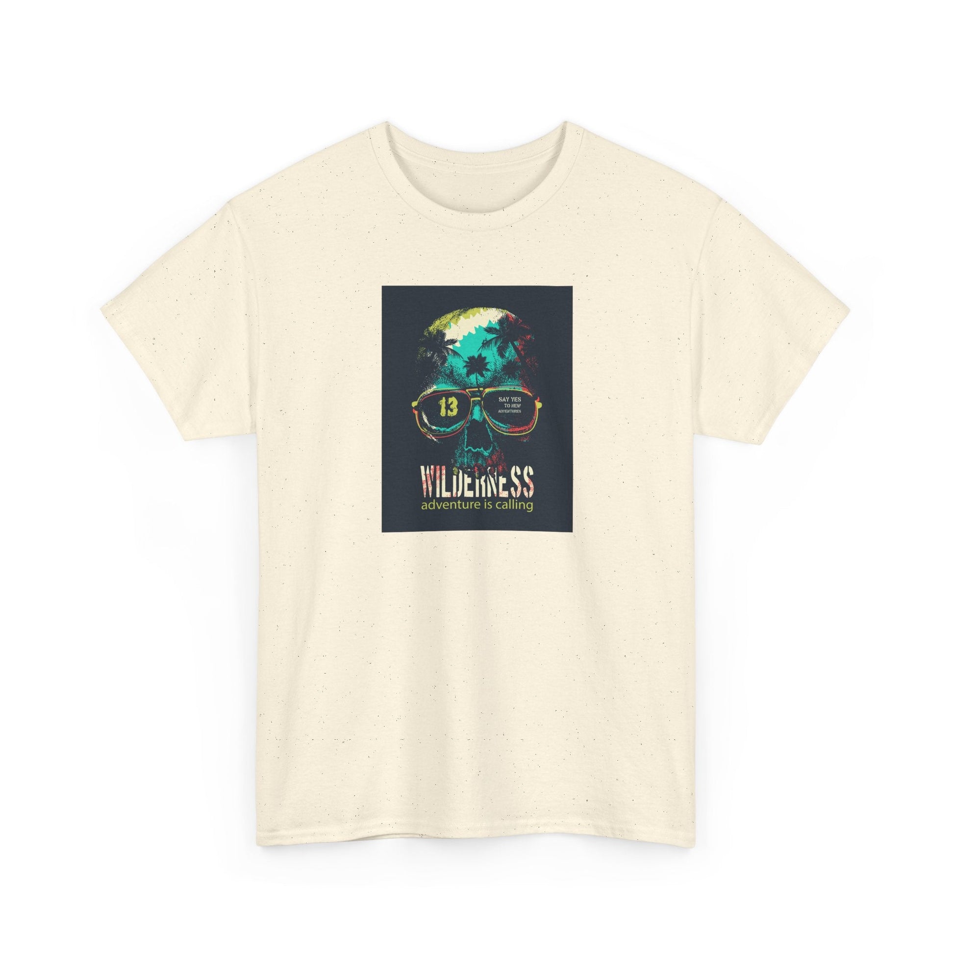 Eco - Friendly Graphic Tee with Funky Design, Unisex Heavy Cotton T-Shirt, Cool Casual Wear, Summer Festival Outfit, Gift for Friends - MaisonThreadory