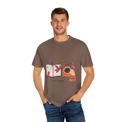 Autumn - Themed Unisex T-Shirt - Cozy Fall Tee, Perfect Gift for Thanksgiving, Casual Everyday Wear, Seasonal Fashion, Pumpkin Spice Vibes - MaisonThreadory