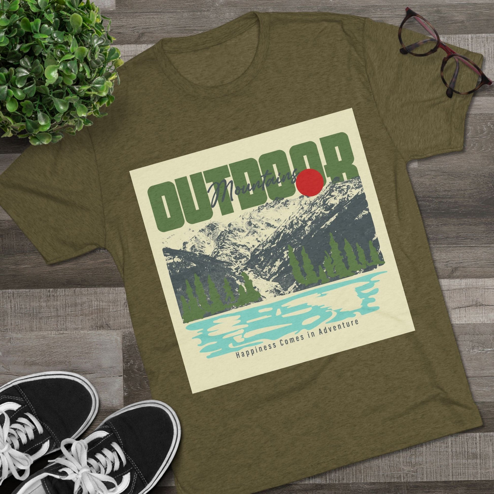 Outdoor Adventure Tee, Unisex Tri - Blend Crew Shirt, Perfect Gift for Nature Lovers, Hiking Enthusiasts, Travel Souvenir, Eco - Friendly [...] - MaisonThreadory