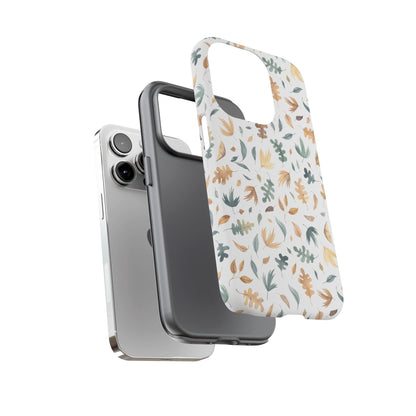 Stylish Floral Phone Case - Tough Cases, Nature - Inspired Design, Gift for Her, Phone Accessory, Floral Pattern Cover - MaisonThreadory
