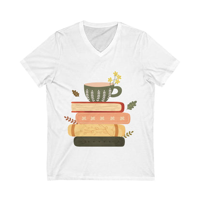 Cozy Reader Tee, Book Lover T-Shirt, Literary Gift, Vintage Coffee Mug Design Shirt, Perfect for Book Clubs, Teachers - MaisonThreadory