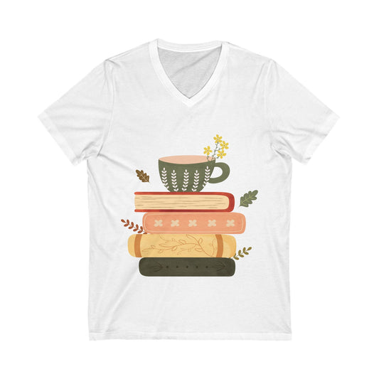 Cozy Reader Tee, Book Lover T-Shirt, Literary Gift, Vintage Coffee Mug Design Shirt, Perfect for Book Clubs, Teachers - MaisonThreadory