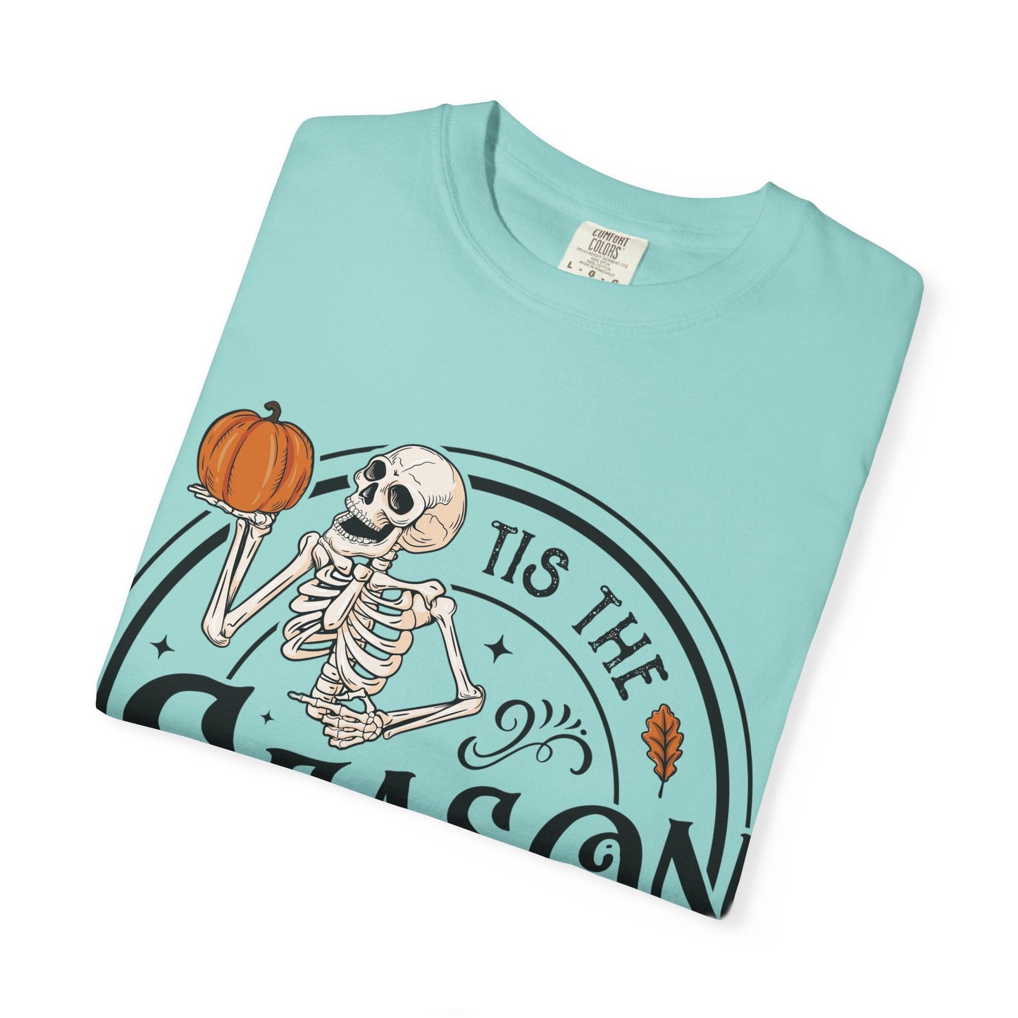 Halloween Skeleton T-Shirt, Unisex Fall Shirt, Spooky Season Tee, Pumpkins Shirt, Timeless Autumn Style - MaisonThreadory