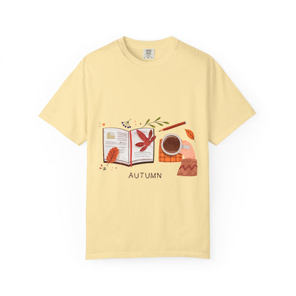 Autumn - Themed Unisex T-Shirt - Cozy Fall Tee, Perfect Gift for Thanksgiving, Casual Everyday Wear, Seasonal Fashion, Pumpkin Spice Vibes - MaisonThreadory