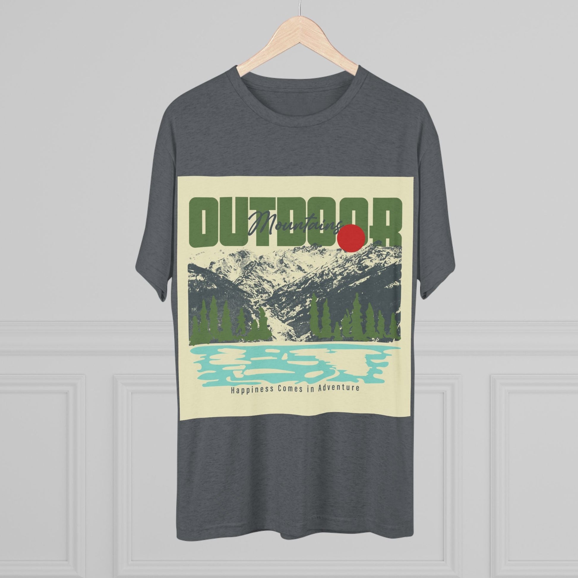 Outdoor Adventure Tee, Unisex Tri - Blend Crew Shirt, Perfect Gift for Nature Lovers, Hiking Enthusiasts, Travel Souvenir, Eco - Friendly [...] - MaisonThreadory