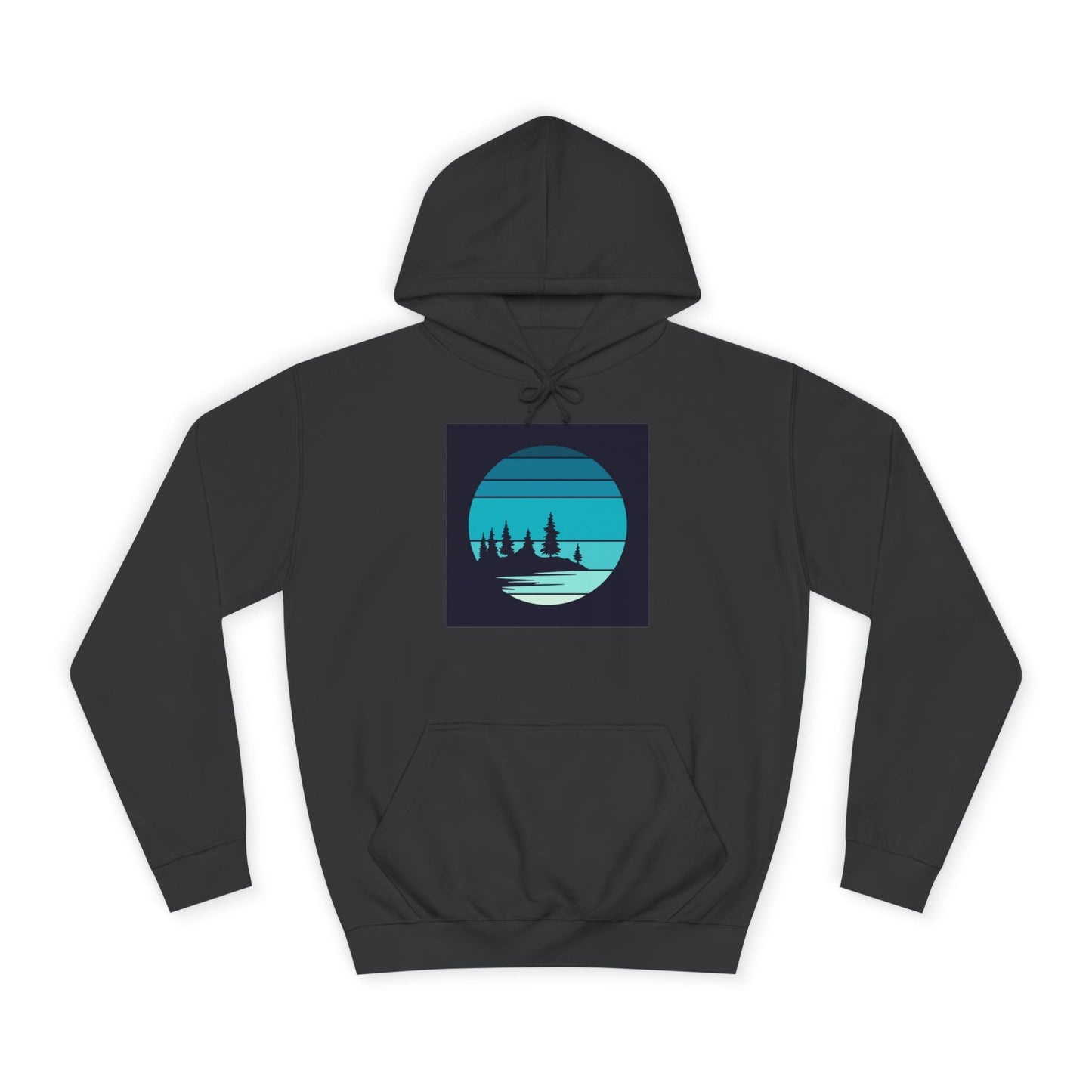 Tranquil Nature Scene Hoodie, Cozy College Sweatshirt, Perfect for Campus Life, Unisex Gift for Students and Nature Lovers, Relaxing [...] - MaisonThreadory