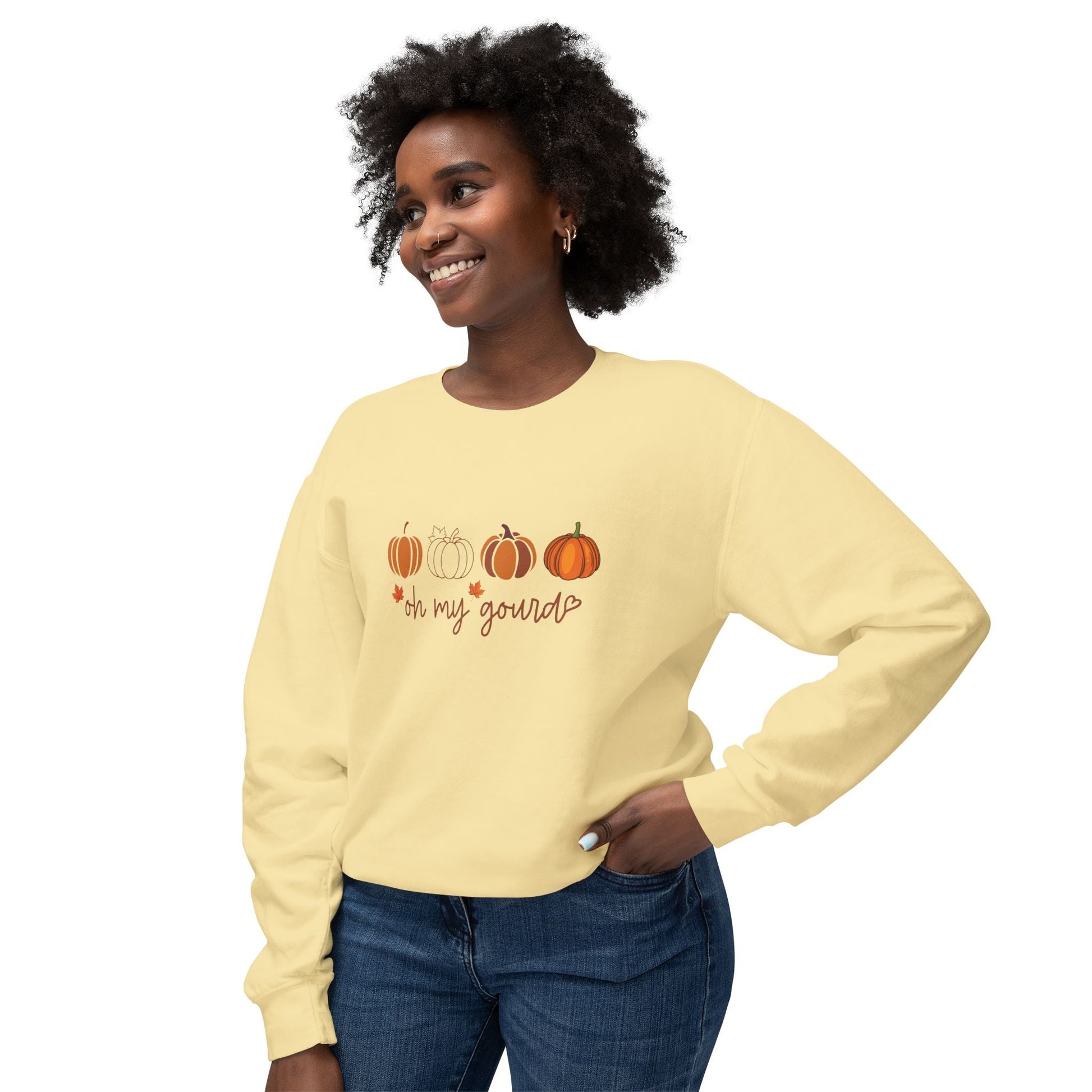 Fall Pumpkin Sweatshirt, Cozy Crewneck Sweater, Perfect for Autumn, Halloween, Thanksgiving Gift, Unisex Casual Fashion - MaisonThreadory